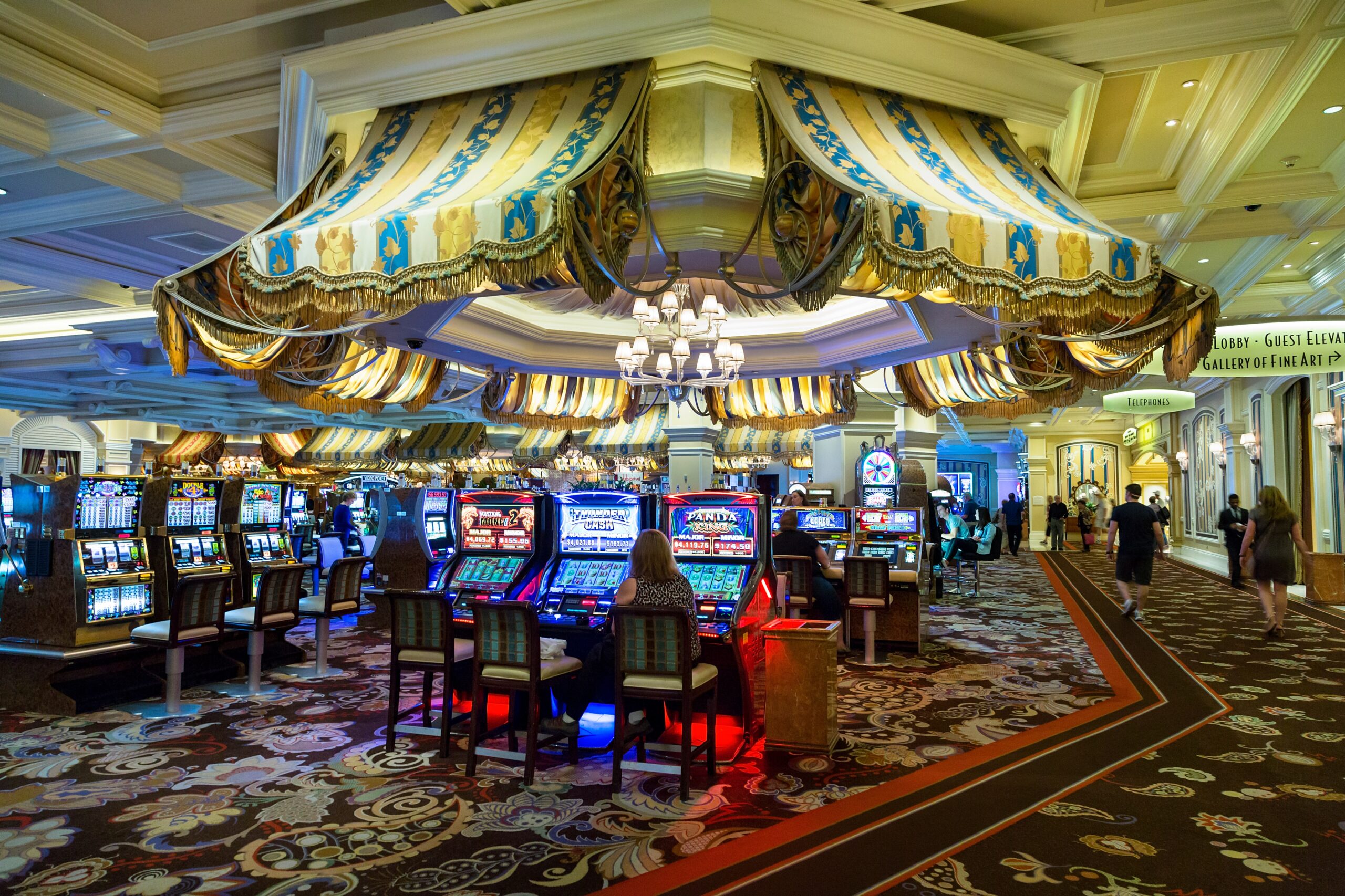 The Bellagio’s slot machines are as popular as ever, but online gambling presents the industry with new challenges