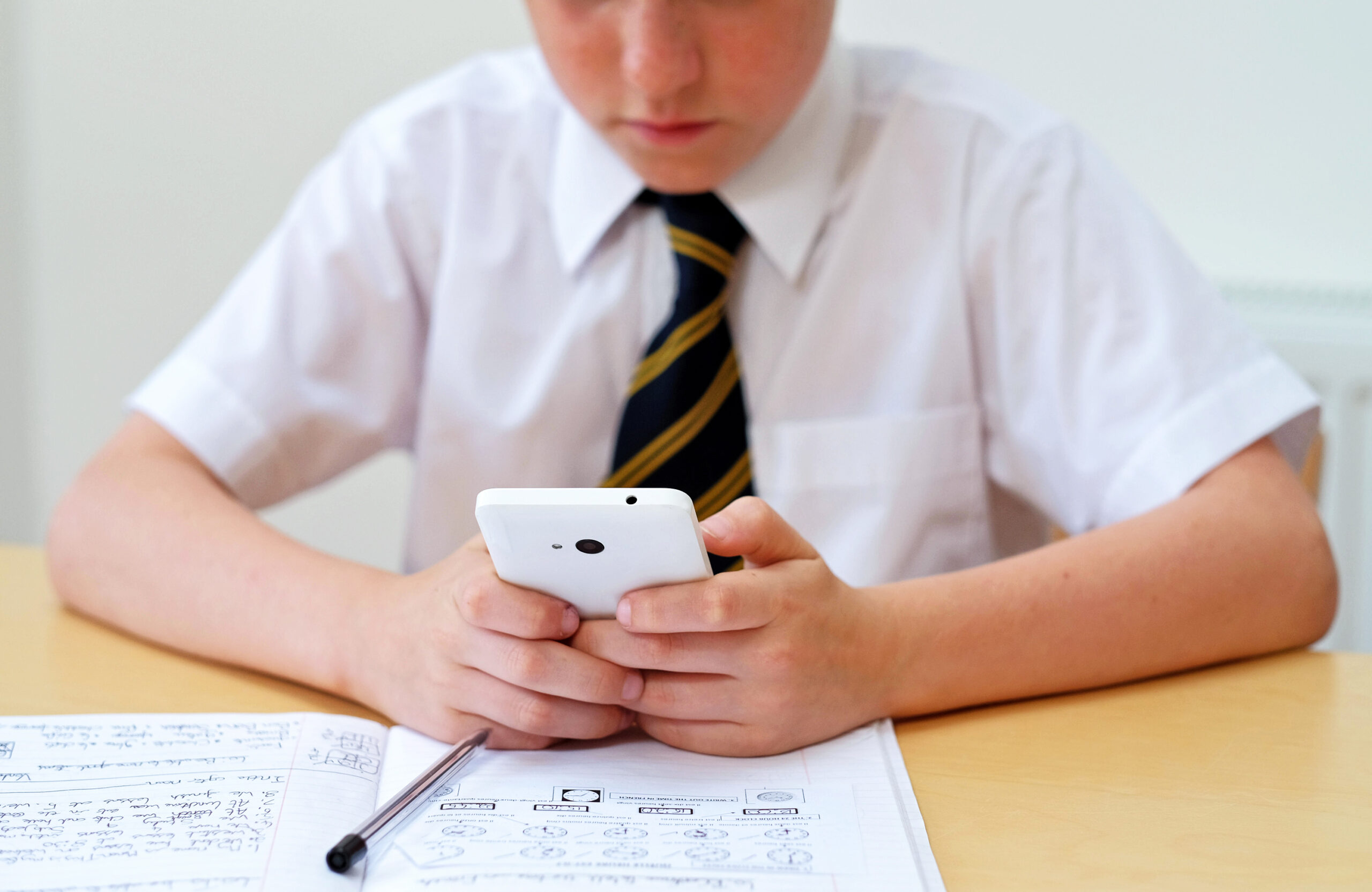 Some pupils were messaging each other at 1am or 2am, the head teacher said